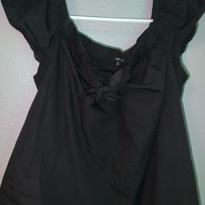 Black off the shoulder blouse